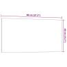 Wall-Mounted Magnetic Board Black 80x40 cm Tempered Glass