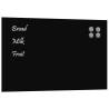 Wall-Mounted Magnetic Board Black 80x50 cm - Hipomarket