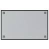 Wall-Mounted Magnetic Board Black 80x50 cm - Hipomarket