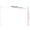 Wall-Mounted Magnetic Board Black 80x50 cm - Hipomarket