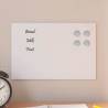  Wall-mounted Magnetic Board White 30x20 cm Tempered Glass Colour white Size 30 x 20 cm 