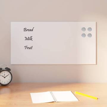 Wall-Mounted Magnetic Board White 60x30 cm - Durable & Stylish