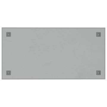 Wall-mounted Magnetic Board White 80x40 cm - Tempered Glass