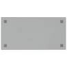 Wall-mounted Magnetic Board White 80x40 cm - Tempered Glass