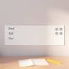  Wall-mounted Magnetic Board White 60x20 cm Tempered Glass Colour white Size 60 x 20 cm 