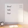  Wall-mounted Magnetic Board White 60x60 cm Tempered Glass Colour white Size 60 x 60 cm 