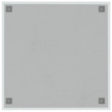 Wall-mounted Magnetic Board White 60x60 cm Tempered Glass