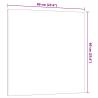 Wall-mounted Magnetic Board White 60x60 cm Tempered Glass