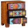 Multicolour Sideboard - Solid Wood Acacia | 50x35x60 cm