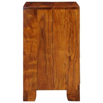 Multicolour Sideboard - Solid Wood Acacia | 50x35x60 cm