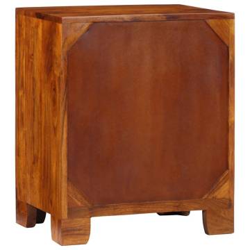 Multicolour Sideboard - Solid Wood Acacia | 50x35x60 cm