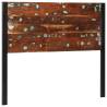 Stylish 120 cm Headboard - Solid Wood & Iron | HipoMarket UK