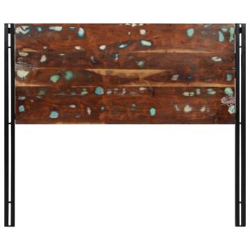 Stylish 120 cm Headboard - Solid Wood & Iron | HipoMarket UK