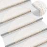 Stair Mats 30 pcs White 56x17x3 cm - Non-Slip & Washable