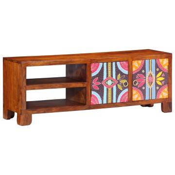 Multicolour TV Cabinet - Solid Acacia Wood - 110x30x40