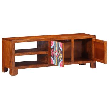 Multicolour TV Cabinet - Solid Acacia Wood - 110x30x40