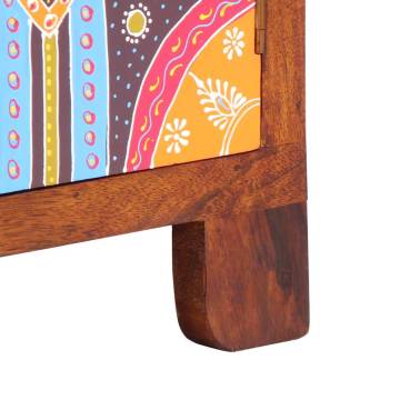 Multicolour TV Cabinet - Solid Acacia Wood - 110x30x40