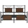 King Size Brown Oak Bed Frame 150x200 cm - Stylish & Durable