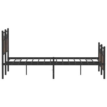 King Size Brown Oak Bed Frame 150x200 cm - Stylish & Durable