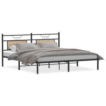 Sonoma Oak Bed Frame 183x203 cm - Durable & Stylish