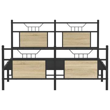 Sonoma Oak Bed Frame 150x200 cm King Size | HipoMarket