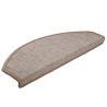 Stair Mats 30 pcs Light Brown - Non-Slip & Washable | HipoMarket