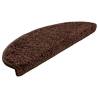 Stair Mats 30 pcs Brown 65x21x4 cm - Non-slip & Washable