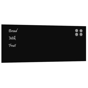 Wall-Mounted Magnetic Board Black 100x40 cm | Hipomarket