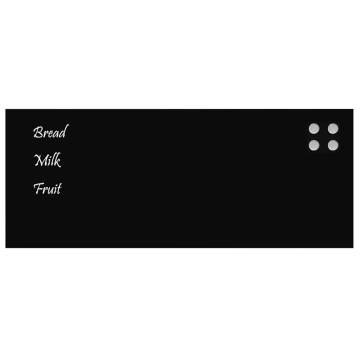 Wall-Mounted Magnetic Board Black 100x40 cm | Hipomarket