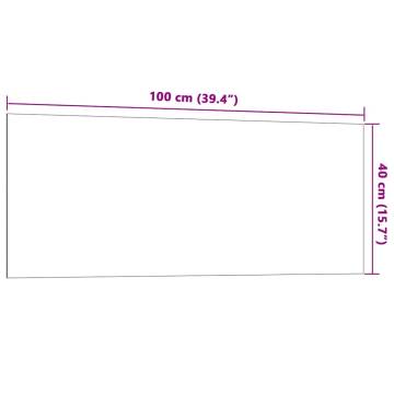 Wall-Mounted Magnetic Board Black 100x40 cm | Hipomarket