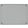 Wall-mounted Magnetic Board Black 80x60 cm - Tempered Glass