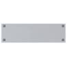 Wall-Mounted Magnetic Board White 100x30 cm - Tempered Glass