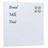 Wall-mounted Magnetic Board White 40x40 cm Tempered Glass