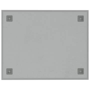 Wall-mounted Magnetic Board - White Tempered Glass 50x40 cm