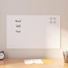  Wall-mounted Magnetic Board White 80x50 cm Tempered Glass Colour white Size 80 x 50 cm 