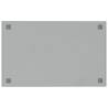 Wall-mounted Magnetic Board 80x50 cm White Tempered Glass