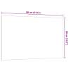 Wall-mounted Magnetic Board 80x50 cm White Tempered Glass