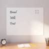  Wall-mounted Magnetic Board White 80x60 cm Tempered Glass Colour white Size 80 x 60 cm 