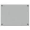 Wall-mounted Magnetic Board White 80x60 cm - Tempered Glass