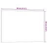 Wall-mounted Magnetic Board White 80x60 cm - Tempered Glass