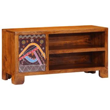 Multicolour TV Cabinet - Solid Acacia Wood | HipoMarket UK