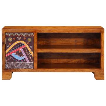 Multicolour TV Cabinet - Solid Acacia Wood | HipoMarket UK