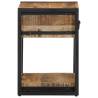 Solid Mango Wood Bedside Cabinet - Timeless Elegance