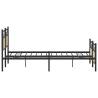 Sonoma Oak Metal Bed Frame 160x200 cm - Durable & Stylish