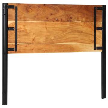 Solid Wood Acacia & Iron Headboard 120 cm - Stylish & Durable