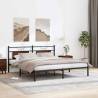 Stylish Brown Oak Bed Frame - 183x213 cm | HipoMarket