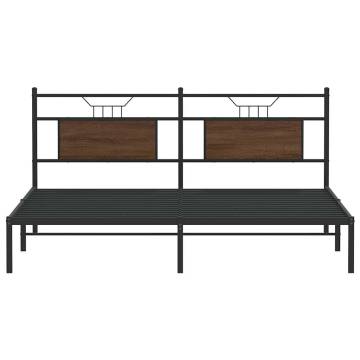 Stylish Brown Oak Bed Frame - 183x213 cm | HipoMarket