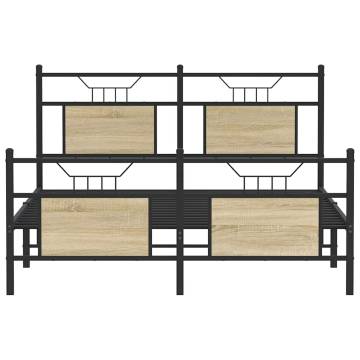 Sonoma Oak Bed Frame 140x190 cm | Stylish & Durable