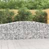 Arched Gabion Baskets 6 pcs 400x50x80/100 cm Galvanised Iron Size 400 x 50 x 80/100 cm Quantity in Package 6 