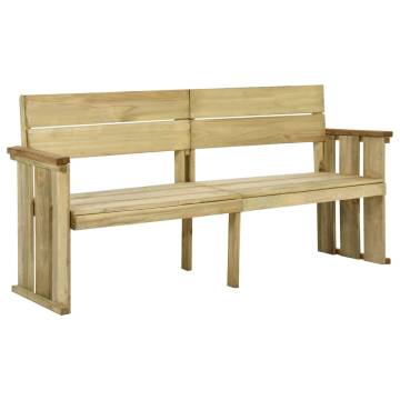 Garden Bench 172 cm - Durable Impregnated Pinewood